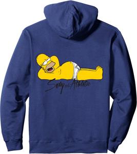 Сексуальная толстовка с изображением Гомера из «Симпсонов», синяя The Simpsons