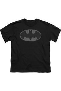Футболка с коротким рукавом для детей "Бэтмен: кольчужный щит" Gildan, черный