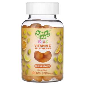 Добавка Human Beanz Kids Citrus Blast с витамином С, 120 желейных бобов
