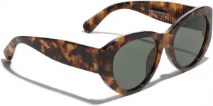 Модные солнцезащитные очки для женщин и мужчин в стиле ретро, ​​винтаж, 90-х, милые, «кошачий глаз», узкие, модель 95385 Melrose, Leopard