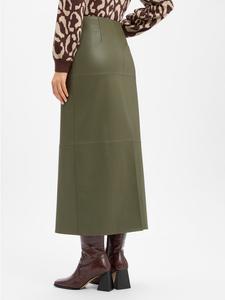 Юбка-карандаш оливкового цвета edited