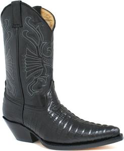 Мужские черные ковбойские сапоги Grinders Carolina, черный