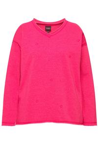 Свитер Ulla Popken Sweatshirt, цвет pink/neon pink
