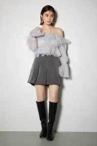 Шорты с высокой талией и расклешенными штанинами Rienda, цвет D/Gry3