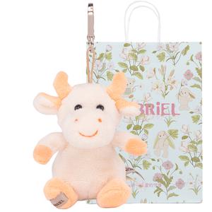 Мягкая и нежная корова, милая корова, мягкие и добрые куклы-талисманы они плюшевый кулон высота 11см GABRIEL