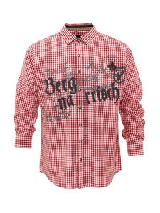 Клетчатая рубашка GIDEON красного цвета Hangowear
