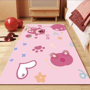 Budis Ковер 80х120 см из ПВХ, для спальни/гостиной, с рисунком Strawberry Bear, не скользит