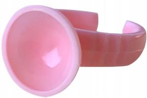 Кольцо с клеем или пигментом, 25 штук, розовый Project Lashes