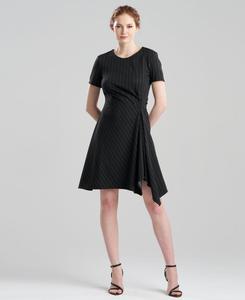 Женское трикотажное платье в тонкую полоску Natori, Black