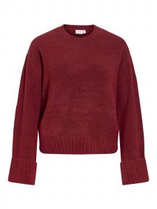 VILA Свитер 'VILuna' в темно-красном цвете