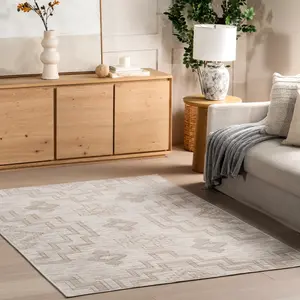 Ковер Avni Southwestern Area Rug nuLOOM, 152x244 см, светло-бежевый