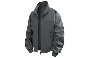 Куртка Unisex Stand Collar Moderate Others WARRIOR, темно-серый[free diy badge]