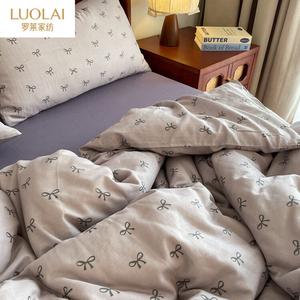 LUOLAI HOME Комплект постельного белья из 4 предметов, простыня на резинке, 180 см