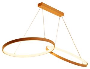 Светодиодный подвесной светильник 106/53/120 см Novel, натуральный