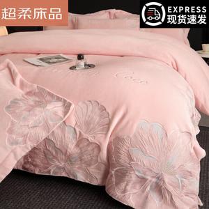 LUOLAI HOME Комплект постельного белья, 150 см, 4 предмета