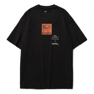 Футболка x disney mickey x keith haring классическая футболка Li-Ning, черный