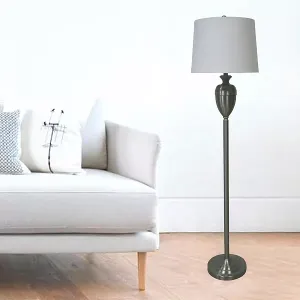 1591Bs 61-дюймовый декоративный напольный светильник-урна из матовой стали Fangio Lighting, multi