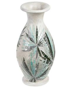 Декоративная ваза Beliani RAWAS цвет blau/cremeweiß/grün/weiß