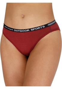 Женские трусы из мериносовой ткани Mildura normani, красный