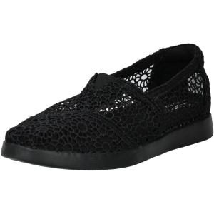 Женские черные туфли-лоферы Toms Alpargata Plus Crochet, гладкие, марокканские, GAL1947 Toms, черный