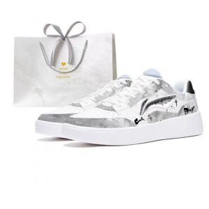 Кроссовки для скейтбординга Li-Ning Sycee Gray Mist Step, Anxious Space, с амортизацией, устойчивые к истиранию и скольжению, низкие, мужские