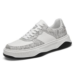 BOLE Легкие противоскользящие и износостойкие мужские скейтерские кеды низкие - белый серый, цвет White Gray