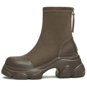 TATA Женские черно-коричневые полусапожки Coffee, цвет Coffee