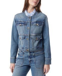 Джинсовая куртка без воротника DO by Amy для женщин DEE OCLEPPO, Blue Beam