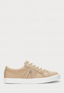Кроссовки JANSON FRAYED CANVAS SNEAKER Lauren Ralph Lauren, песочный