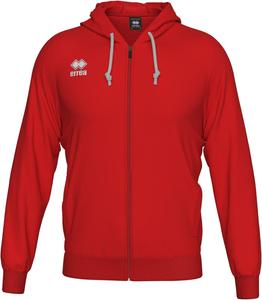 Худи ERREA WIRE 3.0 на молнии, унисекс, материал из смесовой хлопковой ткани, боковые карманы, капюшон на шнурке, красный