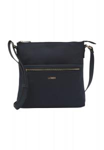 Сумка через плечо, эмблема, однотонная, женская L.CREDI, цвет Marine