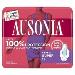 Damenbinden Super с крыльями 12 единиц 12 штук Ausonia