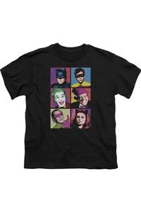 Футболка с коротким рукавом для детей Batman Classic TV Pop Cast Gildan, черный
