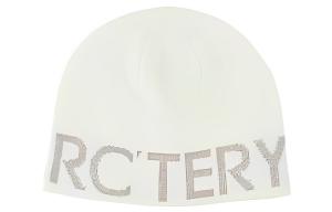 Полиэстеровая шапка мужская белая Arcteryx