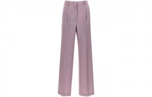 Люрексовые брюки в полоску MSGM, фиолетовый