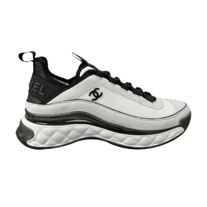 Кроссовки Chanel Wmns Velvet Calfskin & Mixed Fibers Sneaker White Black, белый