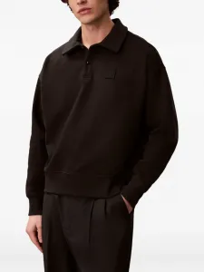 Поло с нашивкой-логотипом Calvin Klein, коричневый