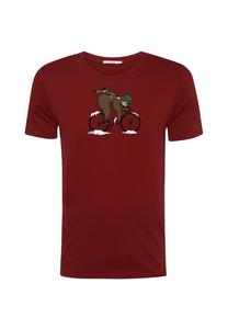 Рубашка GREENBOMB Animal Sloth Ice, Wine Red