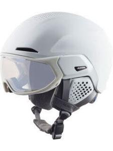 Alpina Горнолыжный шлем с визором белого цвета
