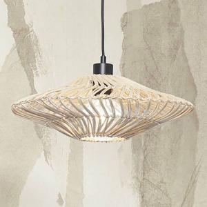 Подвесной светильник GOOD&MOJO Zanzibar, белый - бамбук - 40 x 12 x 40 см
