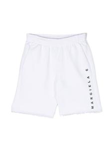 MM6 Maison Margiela Kids спортивные шорты с логотипом, белый