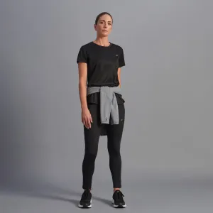 Женская базовая футболка для бега Boomerang, черный