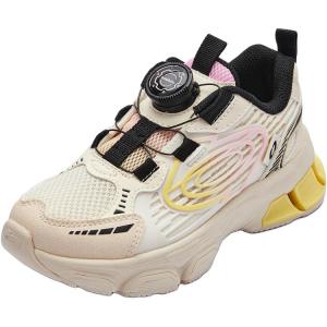 Нескользящие и дышащие низкие детские кроссовки для бега. Для детей от 3 до 7 лет. BALABALA, экрю