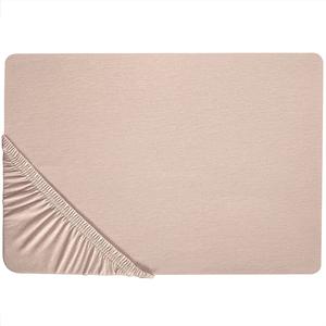 Простыня на резинке Beliani, 160x200 см, бежевый