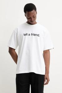 Хлопковая футболка Vans, белый