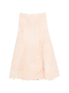 Миди-юбка с цветочным узором Zimmermann, розовый