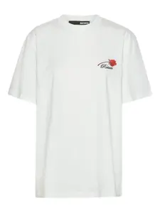 Футболка из органического хлопка с вышитым логотипом ROTATE BIRGER CHRISTENSEN, белый