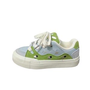 Alxnan Лоу-топ скейтборд обувь женские полевой зеленый луговая зелень, цвет Grassland Green
