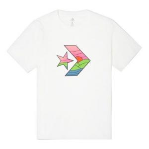 Футболка men's contrasting colors casual sports printing short sleeve white Converse, белый