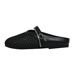 SUPEREDGE Женские противоскользящие тапочки с закрытым носком, устойчивые к запахам, черные, цвет Black